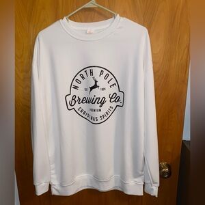 North Pole Brewing Co. White Sweatshirt